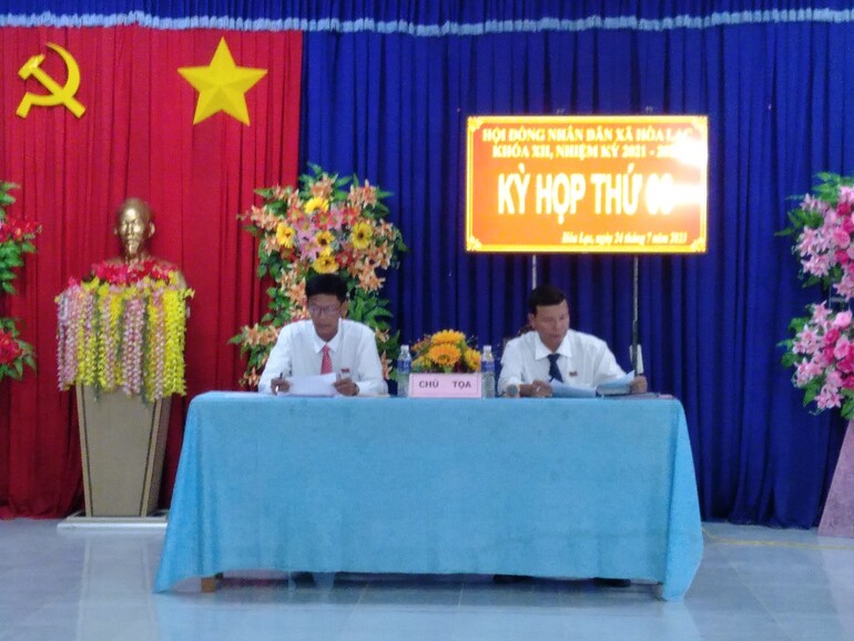 Kỳ họp thứ 6 HĐND xã Hòa Lạc khóa XII, NK:2021-2026